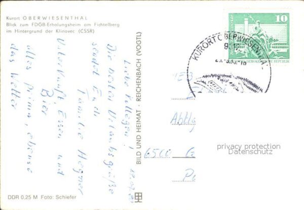 Oberwiesenthal Erzgebirge FDGB- Erholungsheim am Fichtelberg – Bild 2