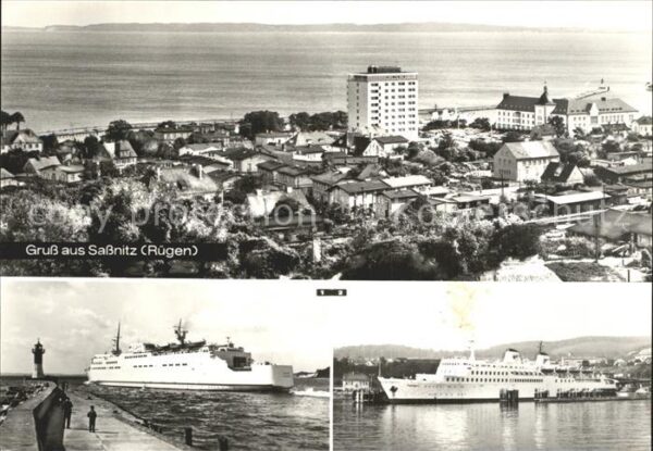 Sassnitz Ostseebad Ruegen Schwedenfährschiff Skane Fährschiff Sas