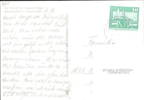 Reinharz Duebener Heide Genesungsheim Freundschaft – Bild 2