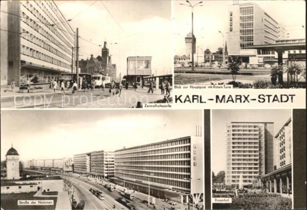 Karl-Marx-Stadt Zentralhaltestelle Strasse der Nationen
