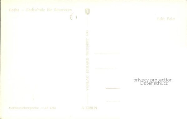 Gotha Thueringen Fachschlule Bauwesen – Bild 2