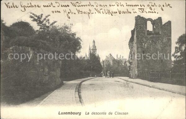 LUXEMBOURG  Luxemburg La descente de Clausen