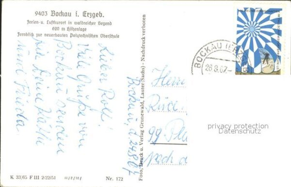Bockau Erzgebirgskreis Neubauten Polytechnischen Oberschule – Bild 2
