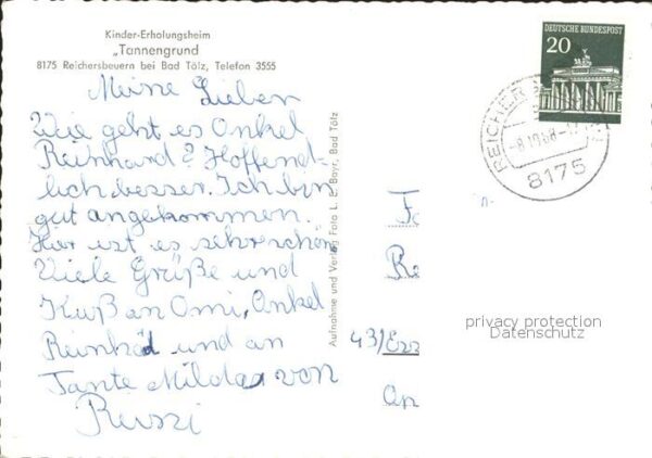 Reichersbeuern Kinder-Erholungsheim Tannengrund – Bild 2