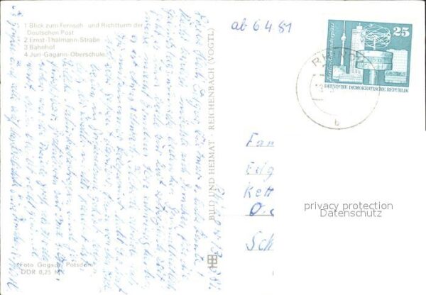 Rhinow Fernseh Richtturm Deutschem Post Ernst- – Bild 2