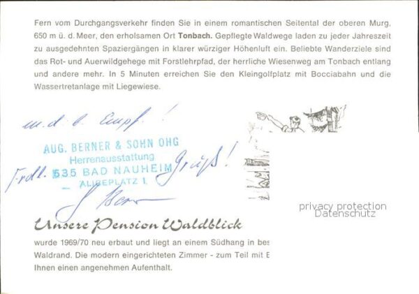 Tonbach Pension Waldblick – Bild 2