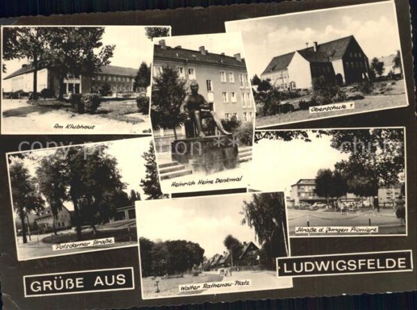 Ludwigsfelde Oberschule Heinrich Heine Denkmal Klubh