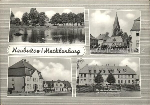 Neubukow Mühlteich Markt Rathaus