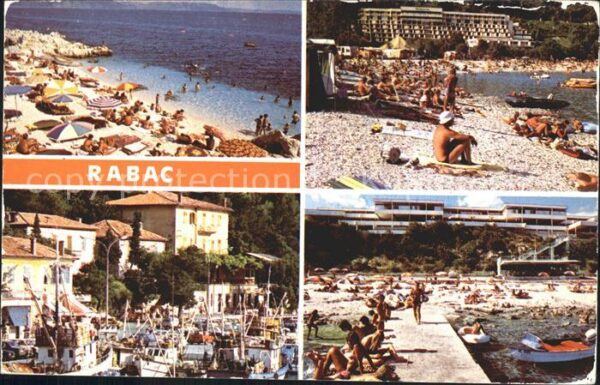 Rabac Kroatien Strand Hafen