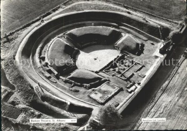 St Albans Fliegeraufnahme Roman Theatre