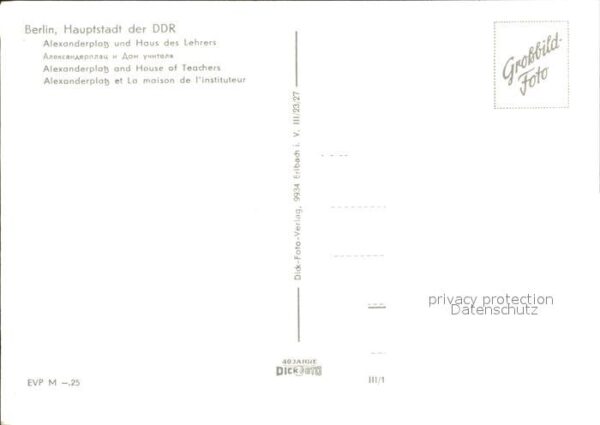 Berlin Alexanderpltz Haus des Lehrers – Bild 2