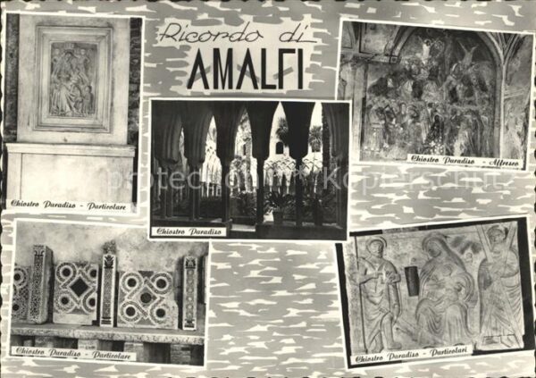 Amalfi Chiostro Paradiso Particolare Affresco