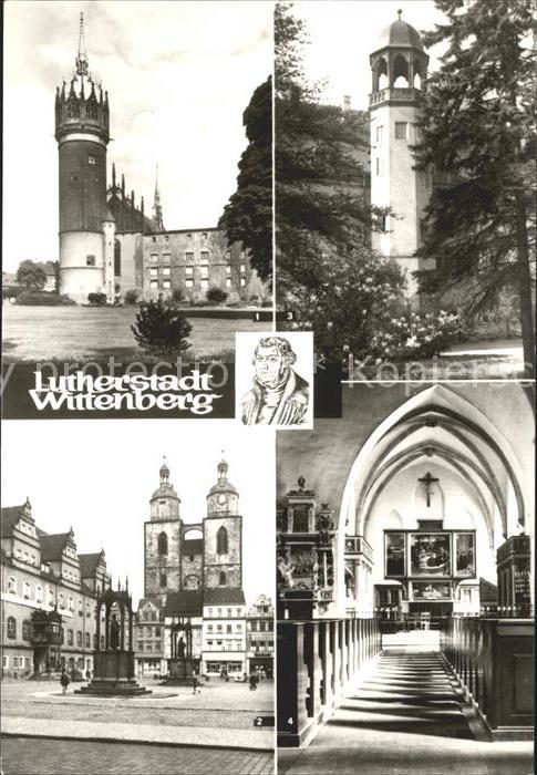Wittenberg Lutherstadt Schloss Schlosskirche Marktplatz Stadtk