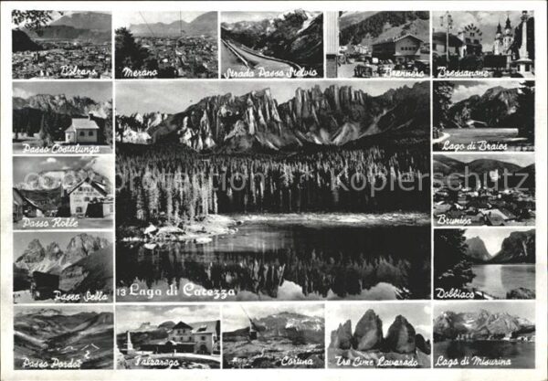 Dobbiaco Pustertal Suedtirol Lago di Catezza Cortina Passo Pordoi Me