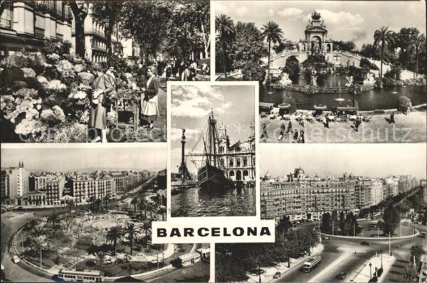 Barcelona Cataluna Schiff Markt Garten