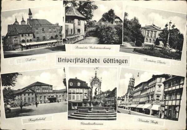Goettingen Niedersachsen Deutsches Theater Bismarcks Studentenwo