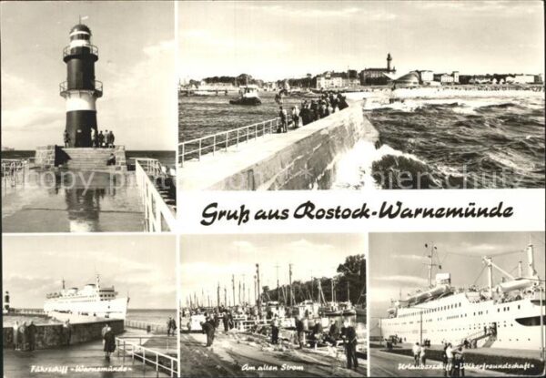 Rostock-Warnemuende Urlauberschiff-Völkenfreundschaft am al