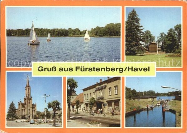 Fuerstenberg Havel Schwedtsee Musikpavillon Park des Fried