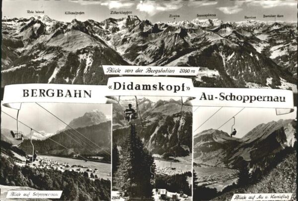 Schoppernau Vorarlberg Au Kanisfluh Sessellilft Rote Wand Zitt