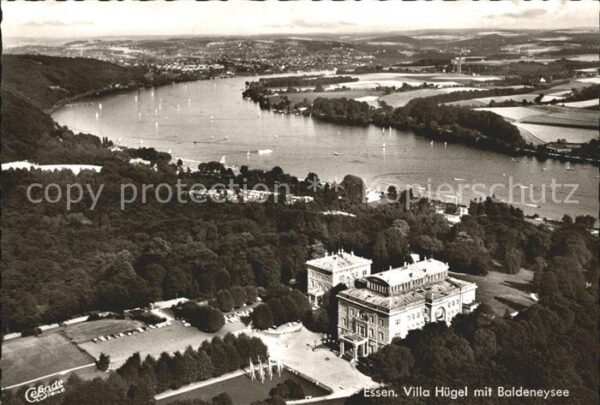 Essen Ruhr Villa Hügel Baldeneysee Fliegeraufnahme