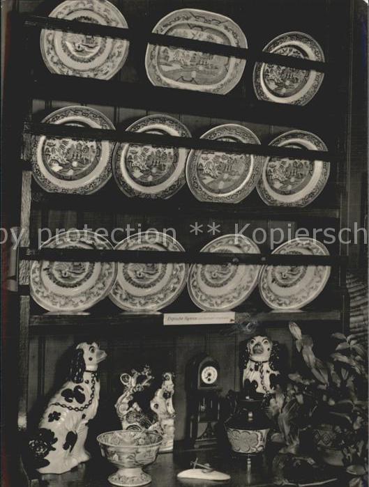 Prerow Ostseebad Heimatmuseum Dannbord englischer Fayenc