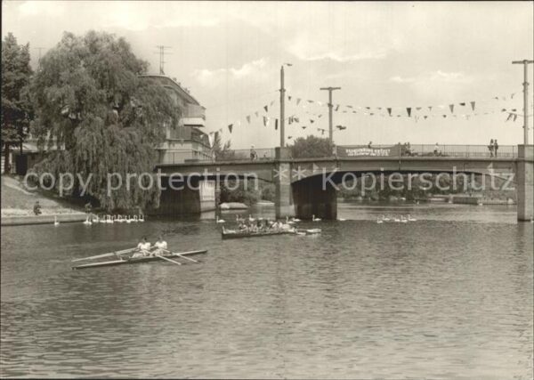 Brandenburg Havel Jahrtausendbrücke Kajakboot