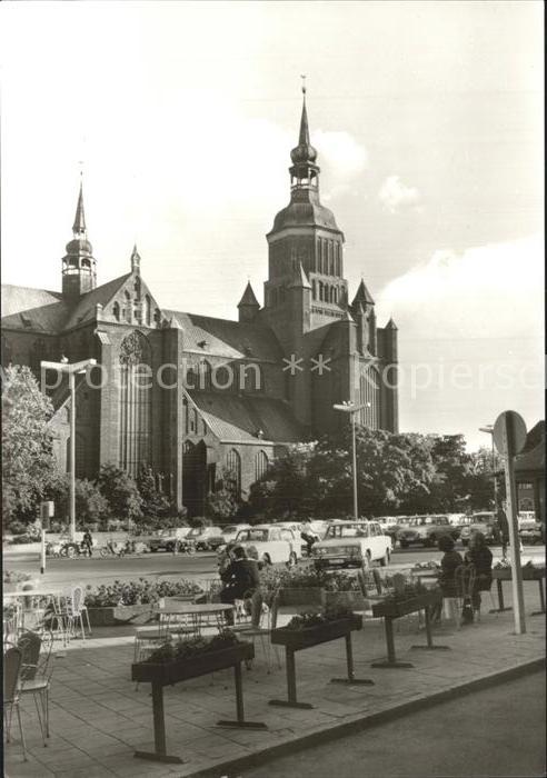 Stralsund Mecklenburg Vorpommern Marienkirche Leninplatz
