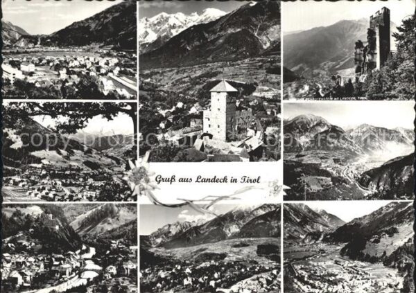 Landeck Tirol Schloss Schrofenstein Fliegeraufnahme