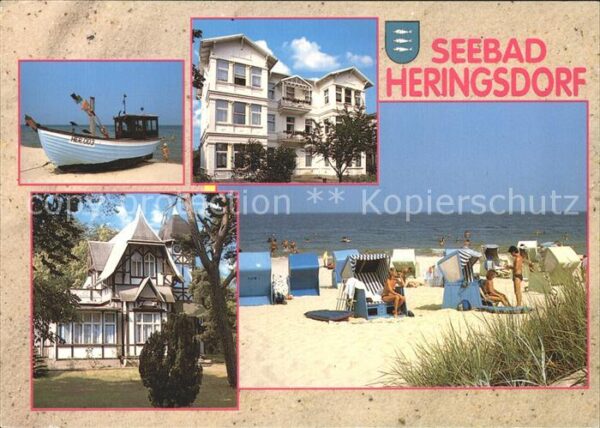 Heringsdorf Ostseebad Usedom Boot Strand Gebäude