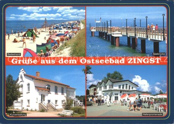Zingst Ostseebad Seebrücke Hafenpromenade Kurverwaltung