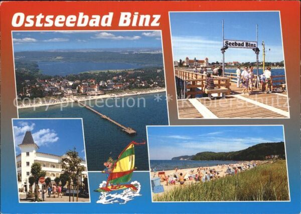 Binz Ruegen Seebrücke Strand Fliegeraufnahme