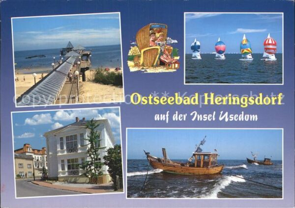 Heringsdorf Ostseebad Usedom Seebrücke Boote