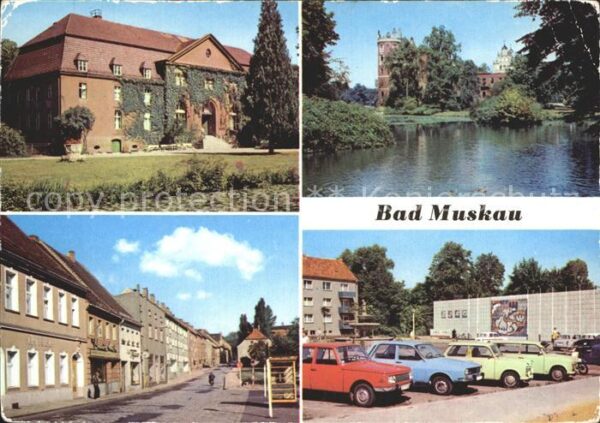 Bad Muskau Oberlausitz Moorbad Schlossruine Ernst-Thälmann-Str