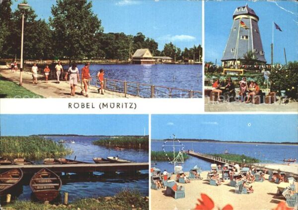 Roebel Mueritz Seglerhafen Jugendherberge Badestrand