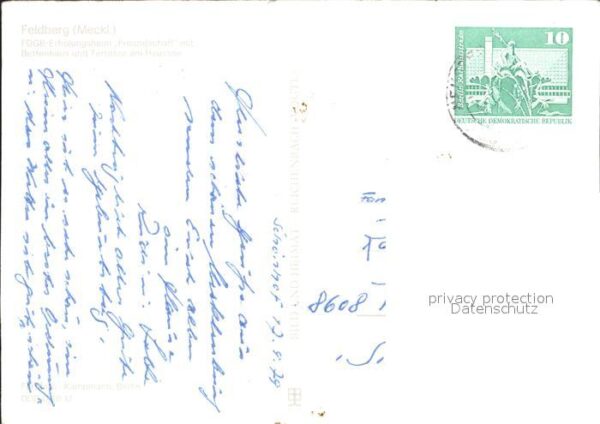 Feldberg Mecklenburg FDGB-Erholungsheim Freundschaft Bettenh – Bild 2