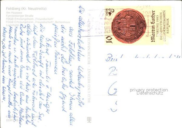 Feldberg Mecklenburg Haussee Fürstenberger Strasse Erholungs – Bild 2