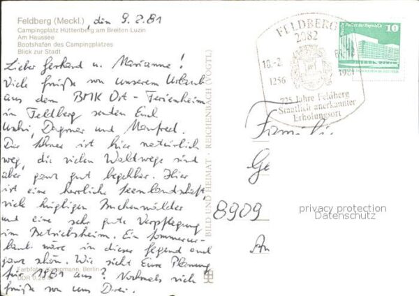 Feldberg Mecklenburg Campingplatz Hüttenberg Breiten Luzin H – Bild 2