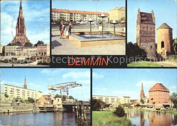 Demmin Mecklenburg Vorpommern Markt Bartholomäuskirche Peene