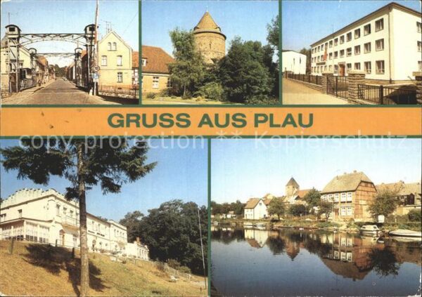 Plau See Grosse Burgstrasse Burgturm Jugendherbe
