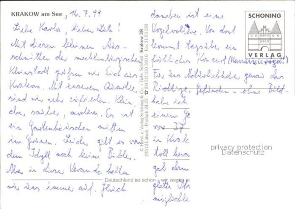 Krakow See Kirche Strassenmotiv Karikatur – Bild 2