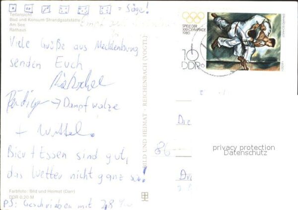 Sternberg Mecklenburg Bad Konsum-Strandgaststätte See Rathaus – Bild 2