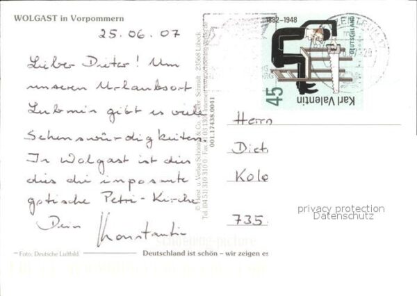 Wolgast Mecklenburg-Vorpommern Fliegeraufnahme – Bild 2