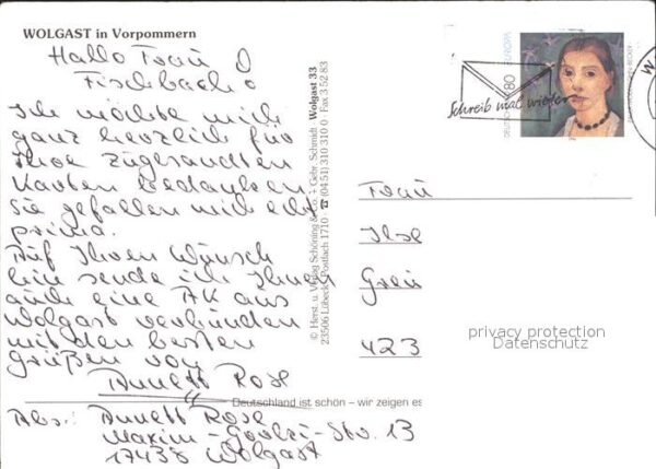 Wolgast Mecklenburg-Vorpommern Cafe Kirche Hafen – Bild 2