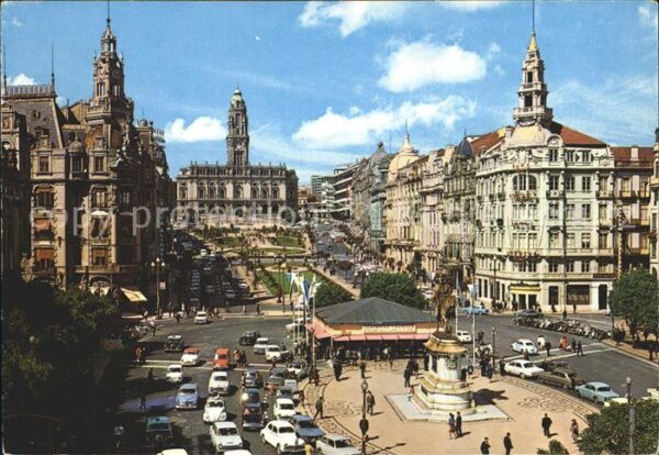 Porto Portugal Praca et Av. da Liberdade e Camara Muni
