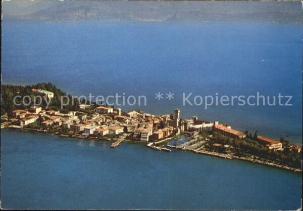 Sirmione Lago di Garda Fliegeraufnahme
