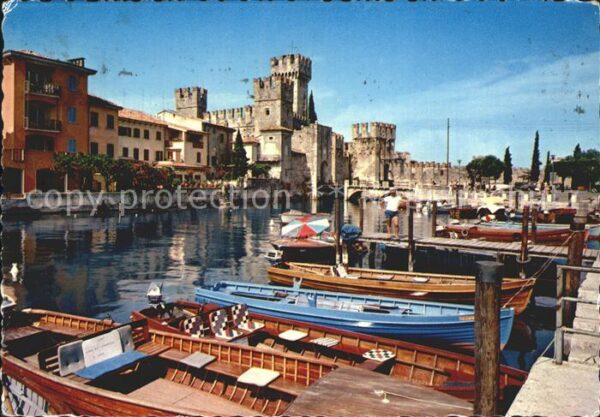 Sirmione Lago di Garda Castello Scaligero Hafen