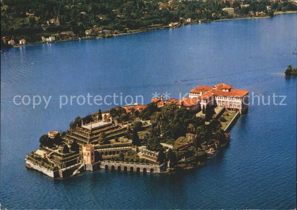 Isola Bella Lago Maggiore Fliegeraufnahme Lago Maggiore