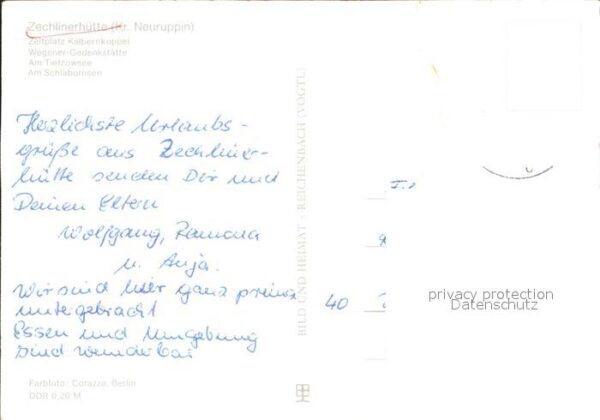 Zechlinerhuette Camping Kälbernkoppel Tietzowsee Schlab – Bild 2