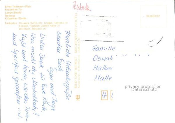 Rostock Kröpeliner-Tor Lange-Strasse Rathaus Kr – Bild 2