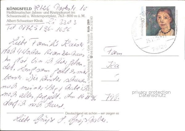 Koenigsfeld Schwarzwald Albert Schweizer Klinik – Bild 2